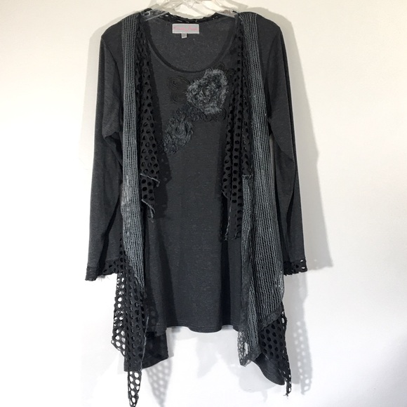 Pretty Angel Tops - Pretty Angel Silk‎ Blend Gothic Fairy Distressed Top